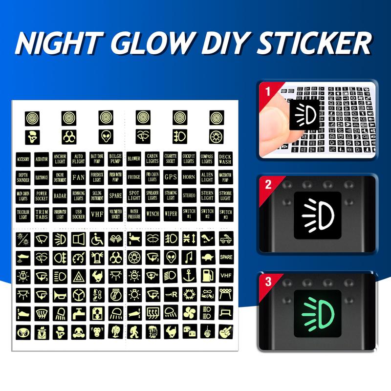 5 Gang Red LED Toggle Rocker Switch Panel 12V/20A, 24V/10A For Car Marine Boat RV Truck Waterproof