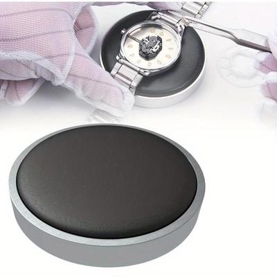 Uhrwerkgehäuse Kissen Leder Schutzpolster Halter für Uhrmacher Uhrenteil Glas Reparatur Batteriewechsel Werkzeug