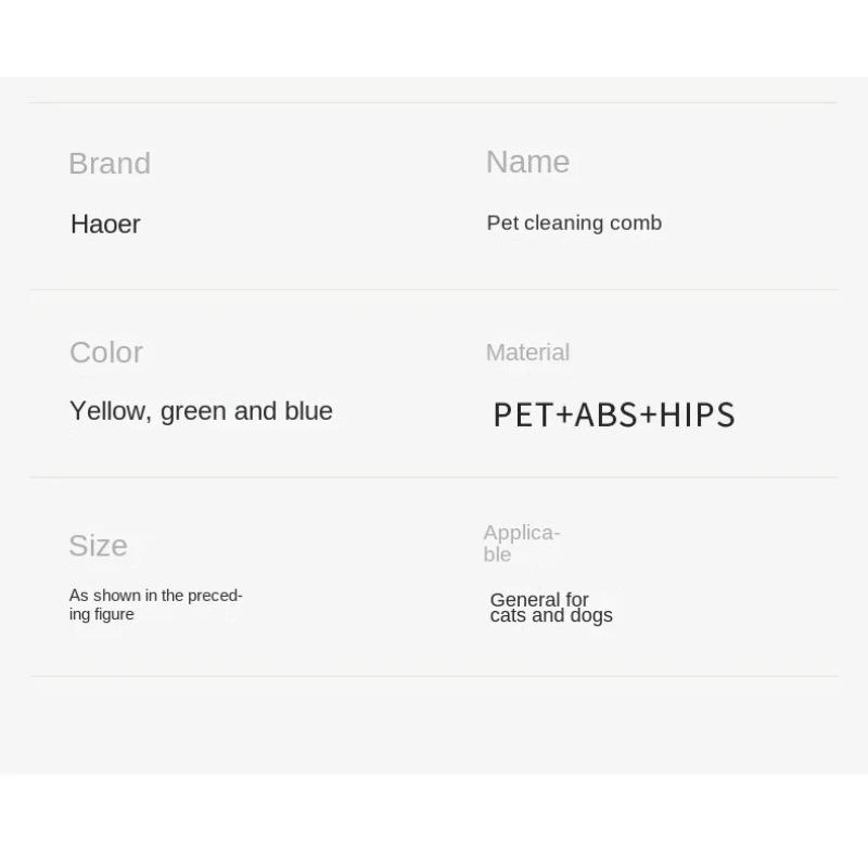 Easy and Convenient Cat Grooming - Complete Set of Hair Comb, Wet Wipes and No-wash Spray Cat Supplies Pet Products