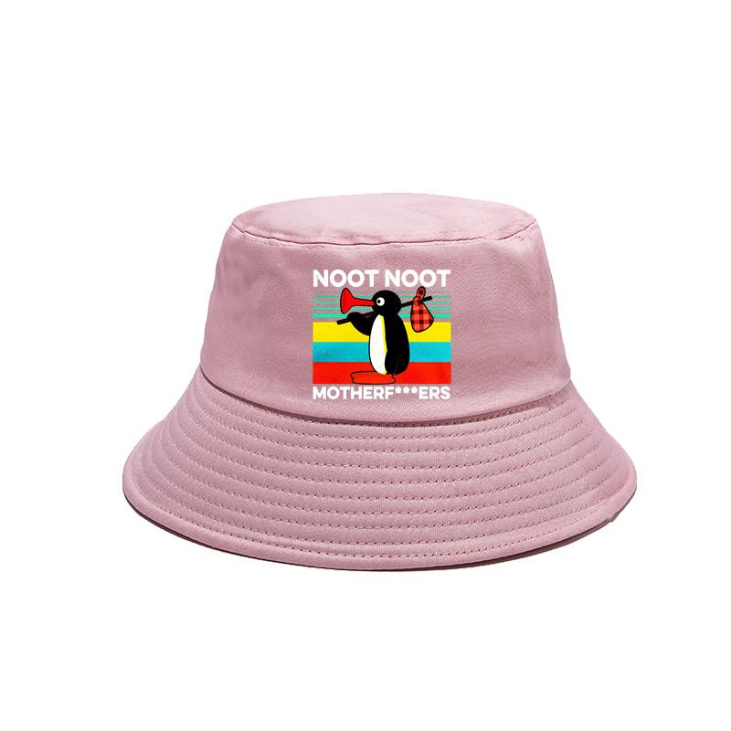 Noot Noot Pingu Cappelli Panama Nuovi Cotone da Esterno Cappello a Secchiello Pingu Arrabbiato Estivo Fresco Cappelli da Sole Bob Cappello Pinguino