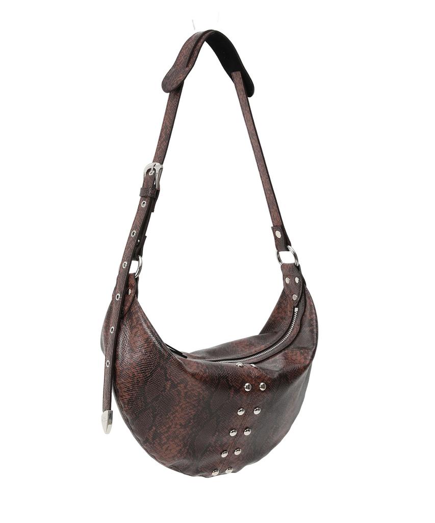 Sand Museum Stuzz Hobo Bag [Python Brown]
