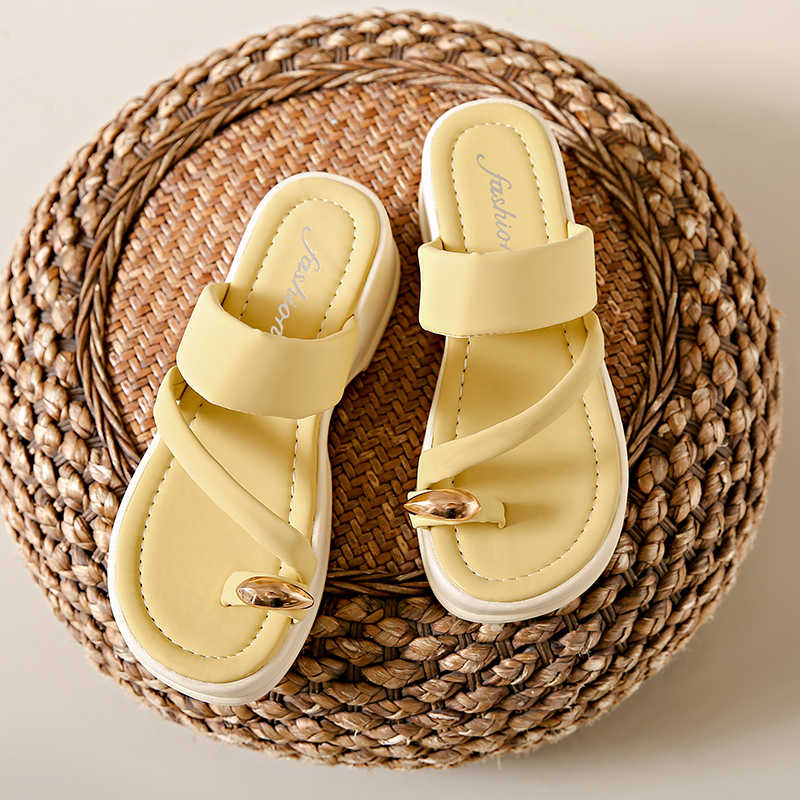 Fashion Sumer With Strap Women's Fitness Shoes Low Heel Sandals For Women Summer Slippers For Sneakers Sports Hand Made Teniz