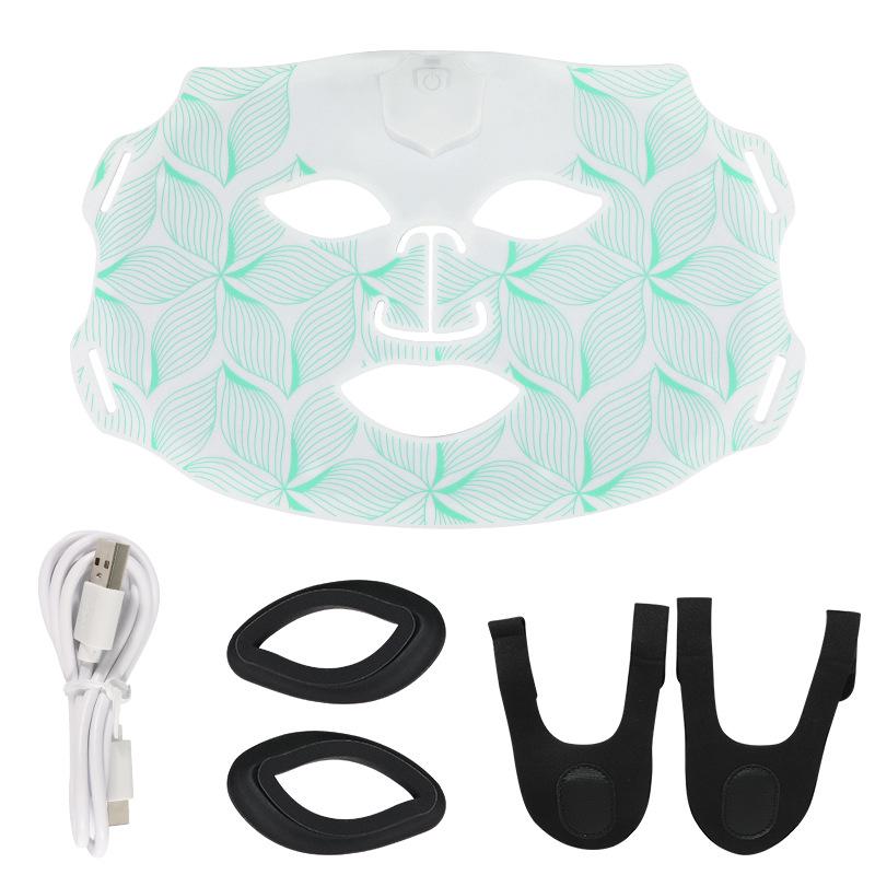 Photon Face Mask: Red & Blue Light Therapy Seven-Color LED Silicone Beauty Device