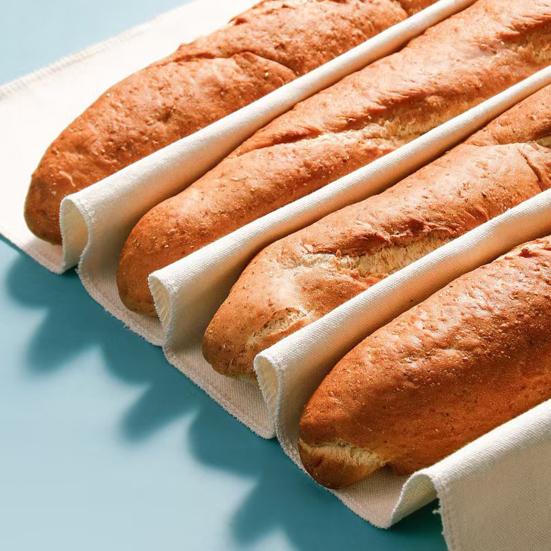 Bread Ball Fermentation Cloth Cotton Baguette Pad Thick Undyed Unbleached French Bread Making Fabric for Vertical Fermentation Crust Formation