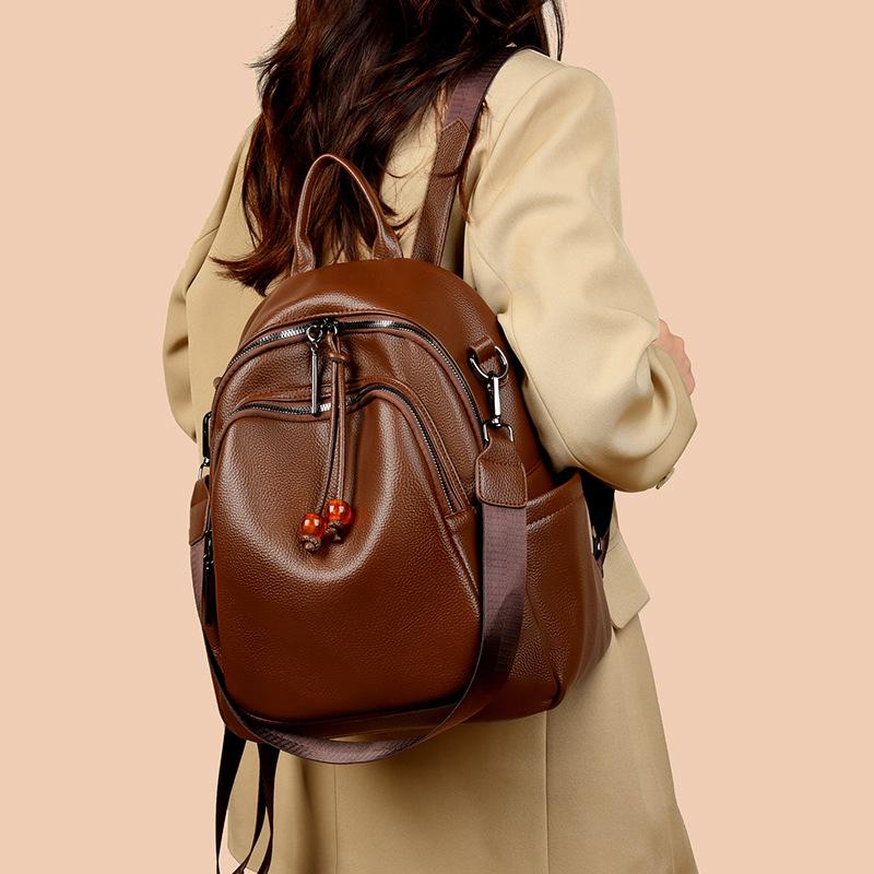 Backpack for Women's Temperament and Elegant Ladies' Backpack Large Capacity Fashionable Mommy Bag Autumn and Winter Versatile Casual Backpack