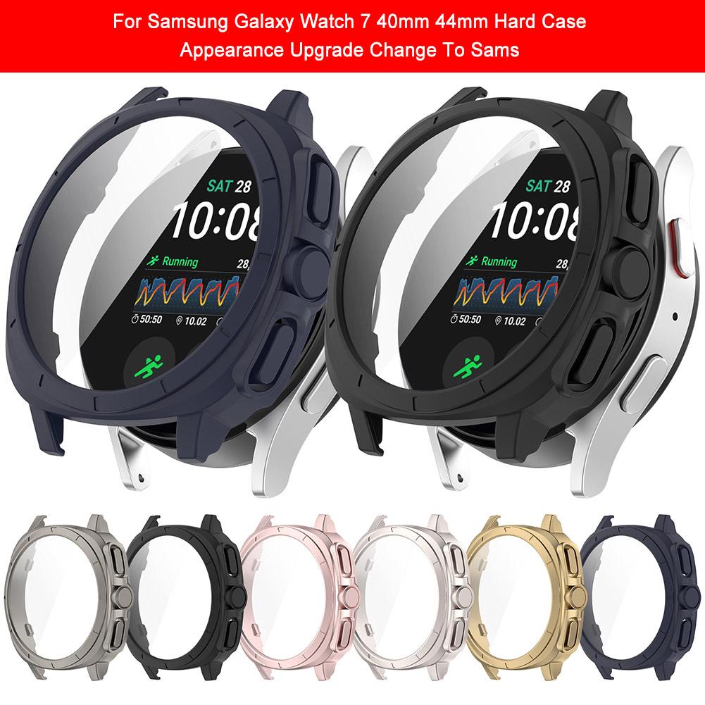 For Samsung Galaxy Watch 7 40mm 44mm Watch Case Screen Protector All-Around Bumper Protective Cover Change To Galaxy Watch Ultra