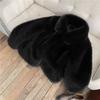 Autumn and Winter New Men's Imitation Fox Fur Hooded Jacket Fashion Temperament Casual Fur Coat Thickened Top