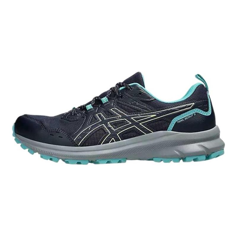 Asics Trail Scout 3 Comfortable Fashionable Trendy Minimalist Cushioning Low Top Running Shoes Men sneaker Blue Black 1011B700-404