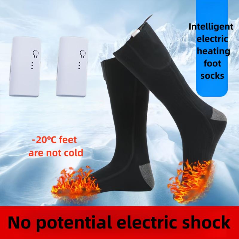 Heating Socks Battery Heating Winter Insulation Long Tube Electric Heating Socks Male and Women can Walk with Warm Feet in Win Practical Use
