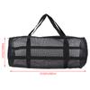 Black Yoga Pad Carrier Bag Basketball Volleyball Bag Sports Fitness Storage Bag Mesh Pilates And Bodybuilding Sports Bag