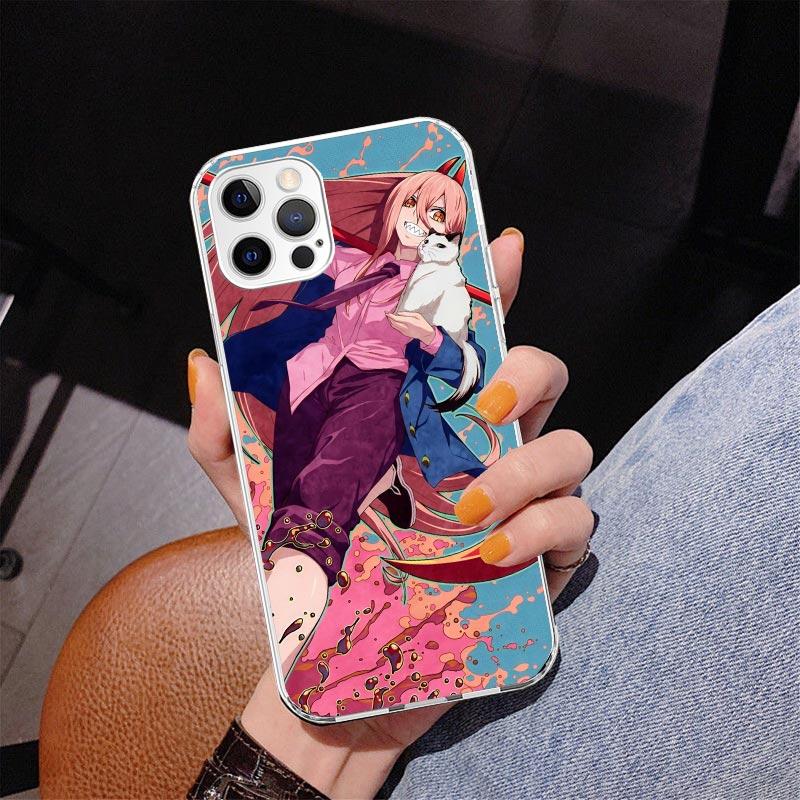 C-Chainsaw Mans Power Phone Case For iPhone 13 12 Mini 11 Pro Max XS XR X SE 7 8 Plus 5S 5 6S 6 Gift Print Cover Fundas