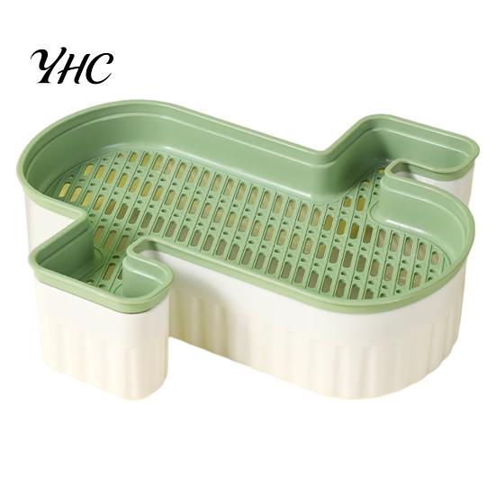 Cat Grass Planting Box Hydroponic Planter Detachable Bottom Fine Filter Hole Double Self-watering Layer Soilless Catnip Snack Growing for Garden