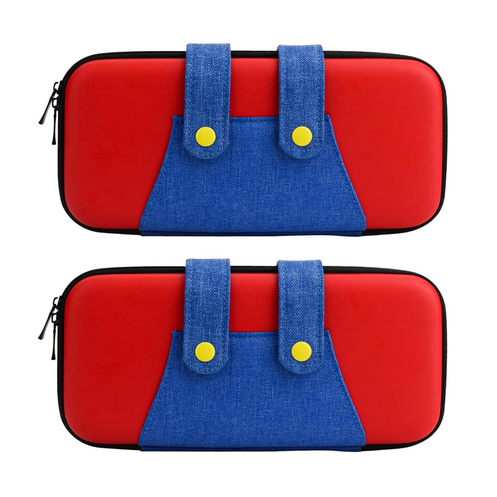 EVA Storage Switch Case Compatible with Nintendo Switch/OLED Cute Portable Switch Carrying Case with 10 Game Holders for Mario