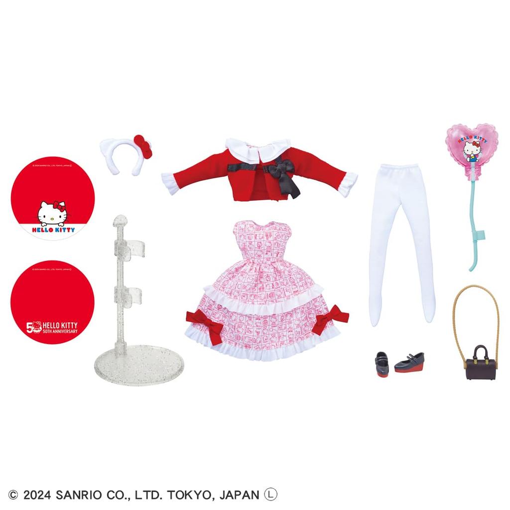 Takara Tomy Licca Doll Photogenic Licca Hello Kitty 50th Anniversary Style