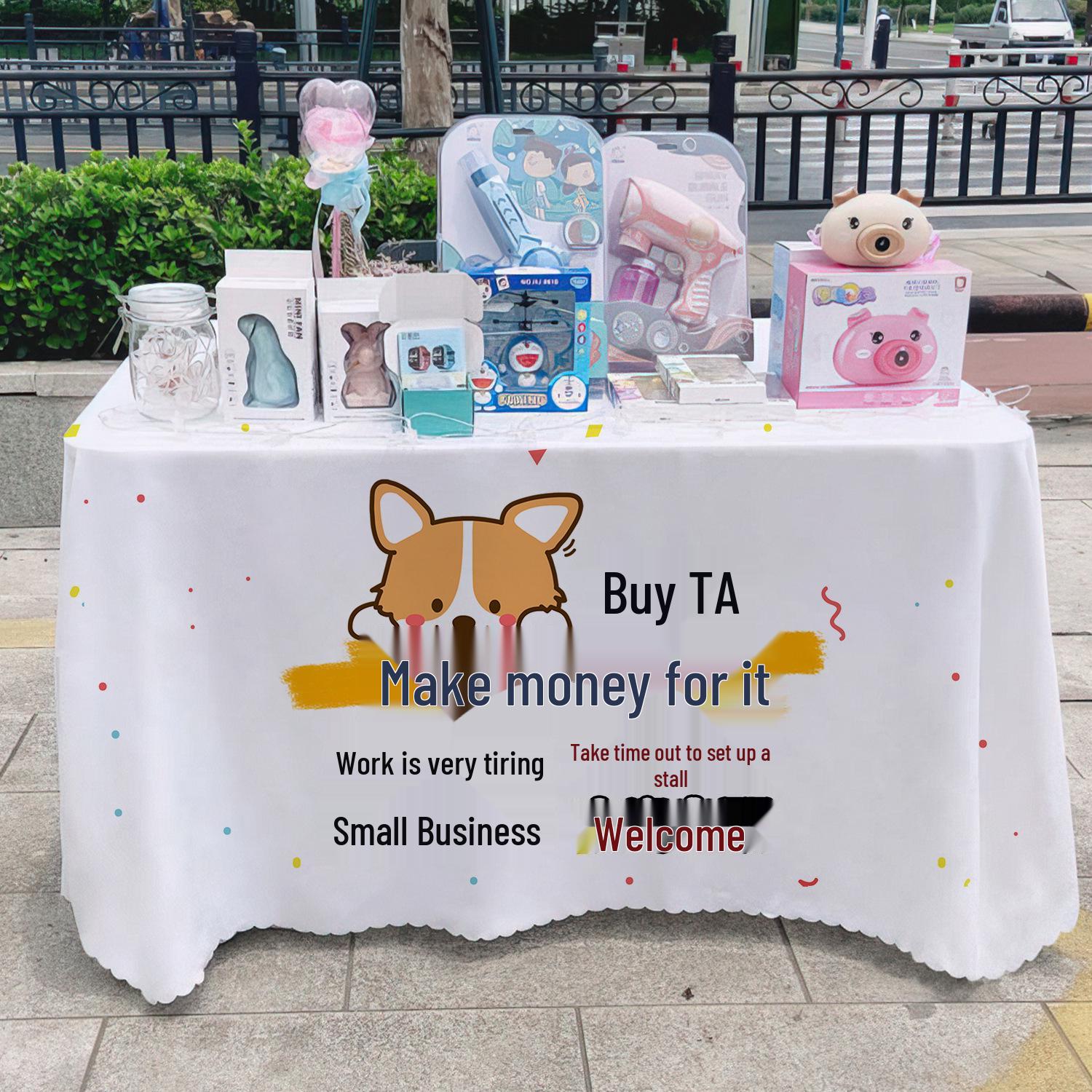 

Универсальная Текстовая Рекламная Скатерть для Мероприятий и Рынков Medium 148x128 cm (No Light)