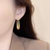 Minimalist U-Shaped Hoop Earrings With Ear Clasp Elegant And Versatile Earrings For Women Small Batch Design