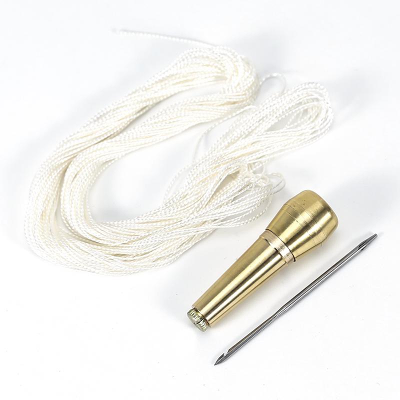 Shoe Repair Awl Set: Leather Punch, Hand Sewing Needles, and Thread