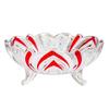 See Through Glass Snacks Container Bowl With Fixed Three Leg Design Supplements Any Dining Or Living Space