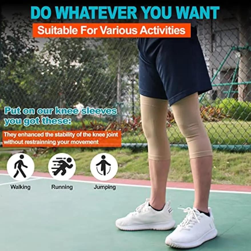 1 Pair Knee Sleeves for Knee Support  Circulation Improvement  Pain Relief Sport Compression for Running