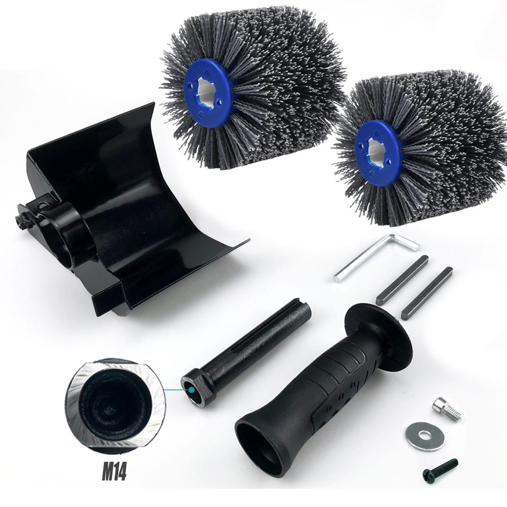 M10/M14 Multifunctional Electric Angle Grinder Burnishing Polishing Machine Accessories Nylon Abrasive Drum Polishing Wheel