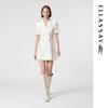 Triacetate Blazer Dress with Gold Buttons