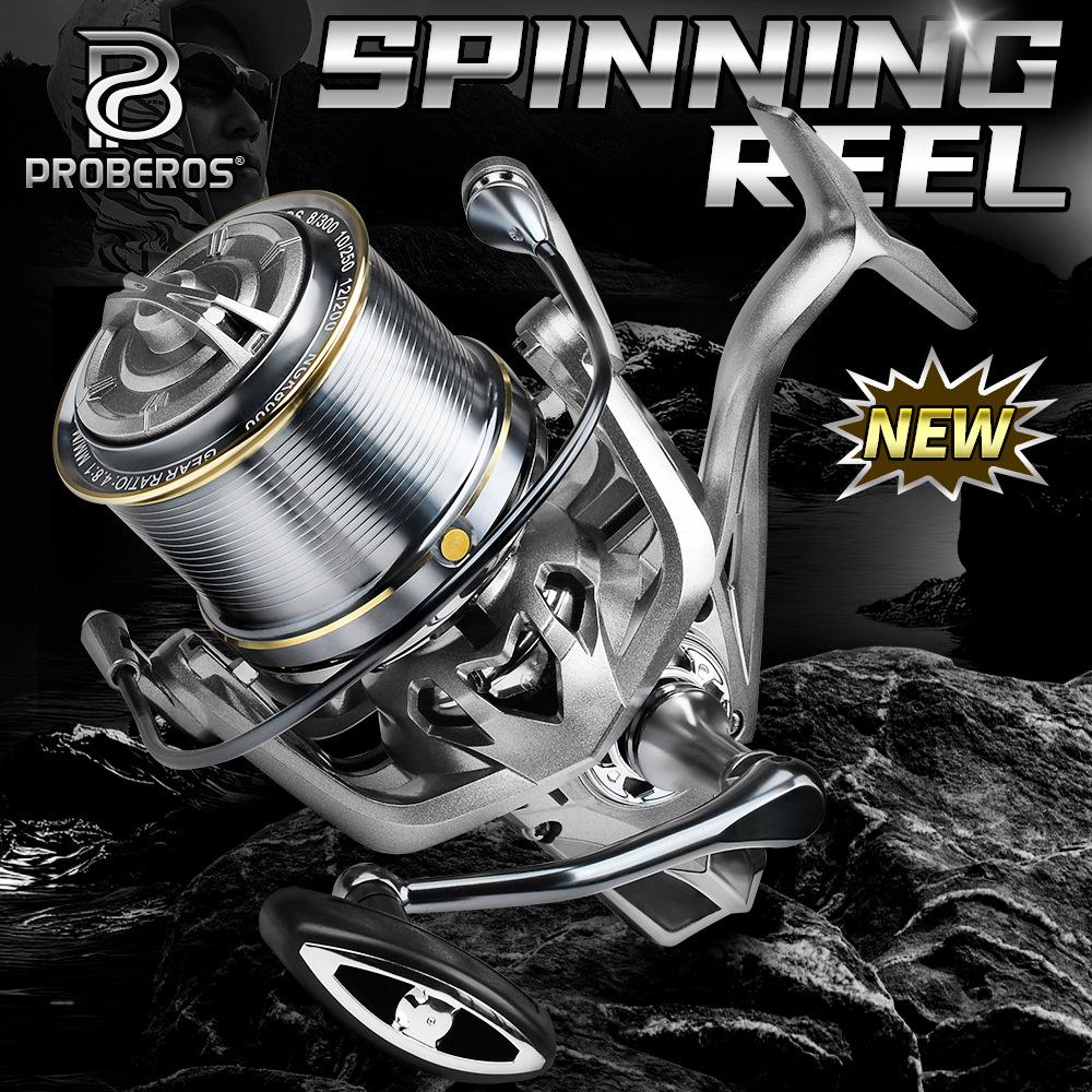 Metal Fishing Wheel 4.8:1 Ultra Long Throw Fishing Wheel 6+1BB 18KG Pull Fishing Wheel Sea Fishing Boat Fishing Wheel