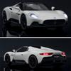 1/32 Maseratis MC20 Cabrio Coupe Alloy Sports Car Model Diecast Metal Track Racing Vehicles Car Model Sound and Light Kids Gifts