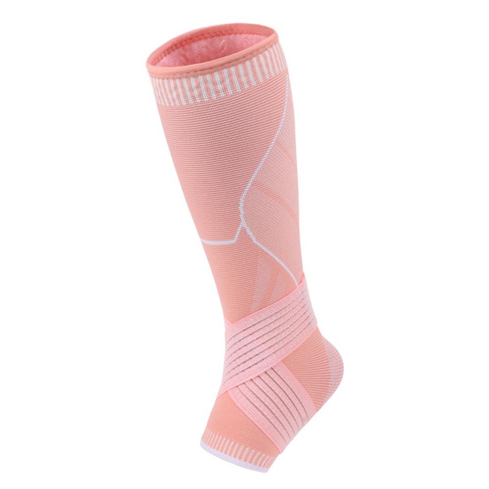 Black Pink Ankle Protection Socks Silicone Anti Slip Dots Sport Calf Guard  Basketball Soccer