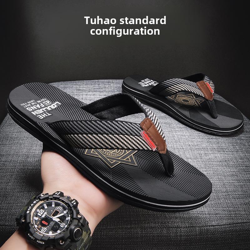 Men's Korean EVA Beach Sandals - Non-Slip, Clip-On Fashion Flip Flops for Summer