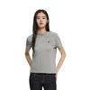Calvin Klein Cotton Slim Fit Embroidered Breathable Round Neck Short Sleeve T-Shirt Women Tops Hero-Gray 40WH105-CVP