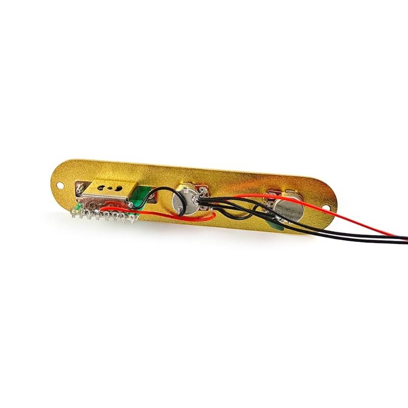 Guitar Control Circuit Board Replacements Prewired Control Plate Bridge Set with Single Coil Pickup Hole Guitar Parts