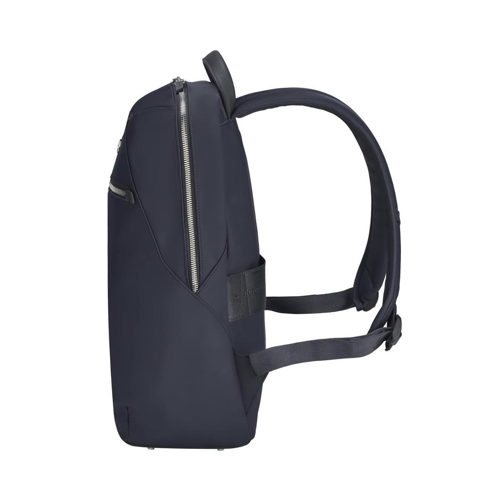 Victorinox Victoria Signature Compact Backpack, Fits 14-inch Laptops and 10-inch Tablets, Lightweight, Slim, Stylish, A4 Size, 16L, Blue, 612204