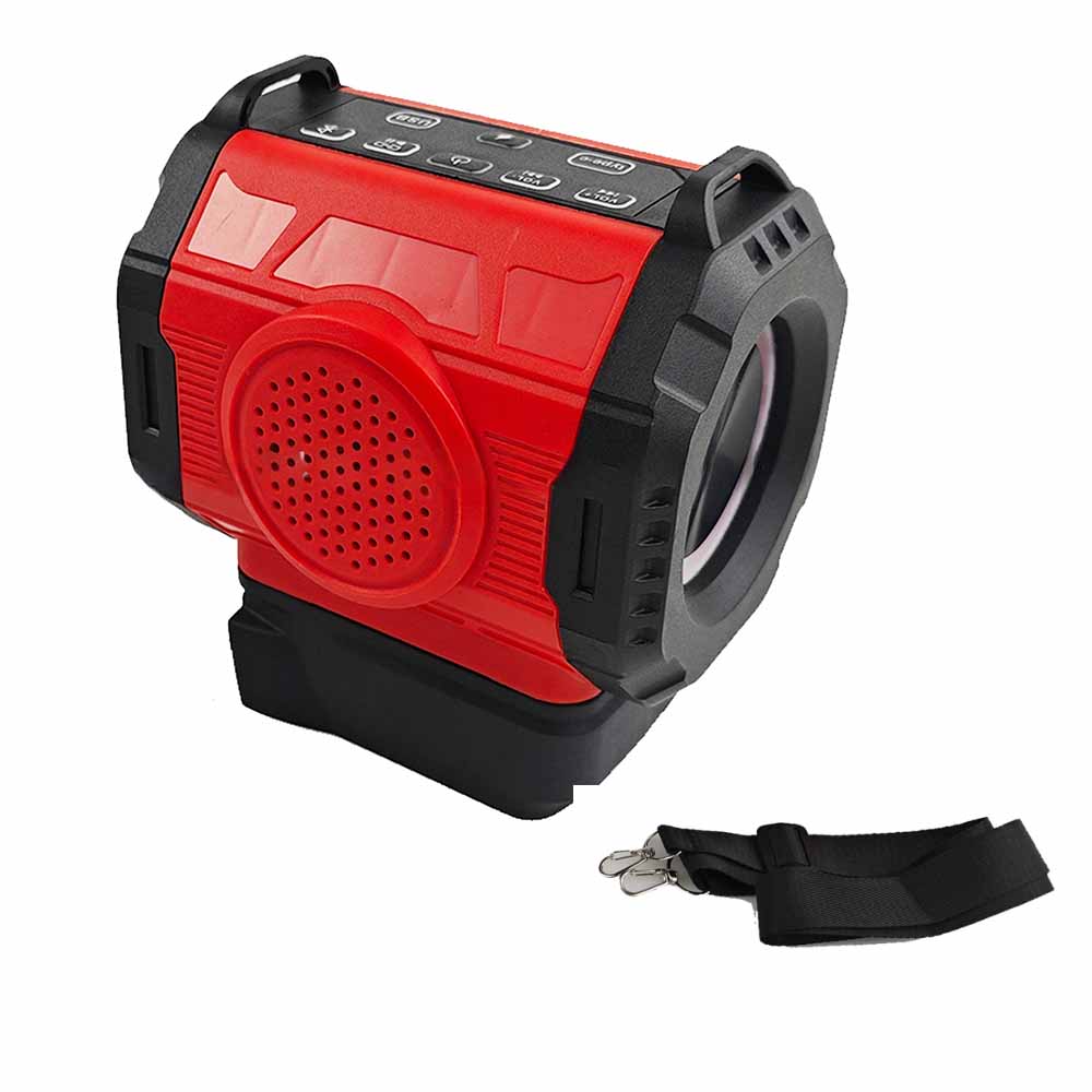 Bluetooth Speaker For Milwaukee/Makita/Dewalt/Bosch 18V 20V Battery With USB Type-C Port Charge Player Loudspeaker Amplifier