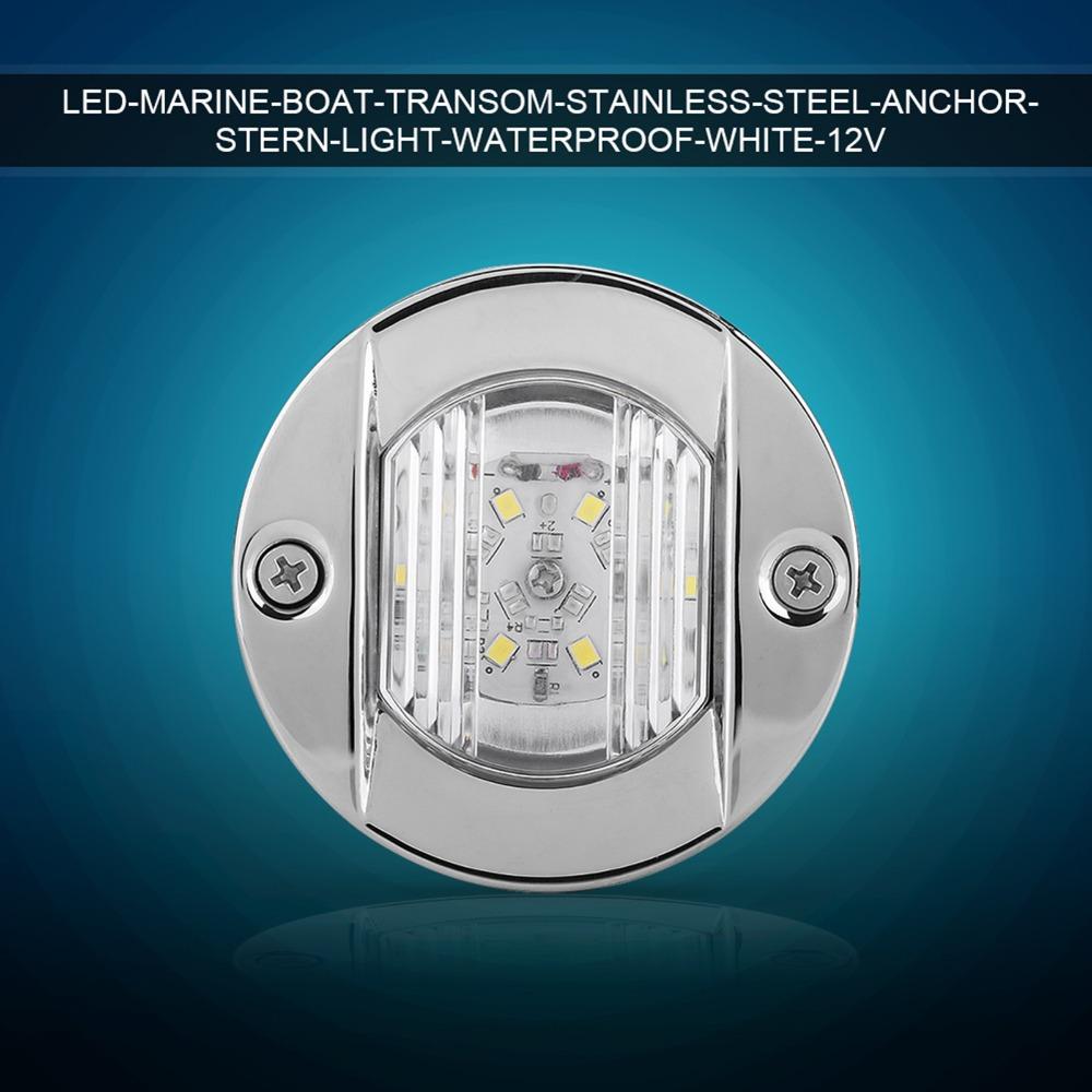 12V Marine Boat Light 304 Stainless Steel Housing Stern Light LED Navigation Light  Boat Transom