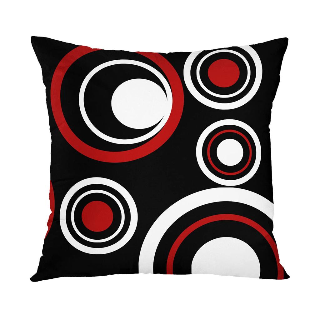 Red Series Geometric Pillow Cover Abstraction Cushion Sofa Sleeve Home Decoration Covers Wedding Pillow Covers Linen Cushion