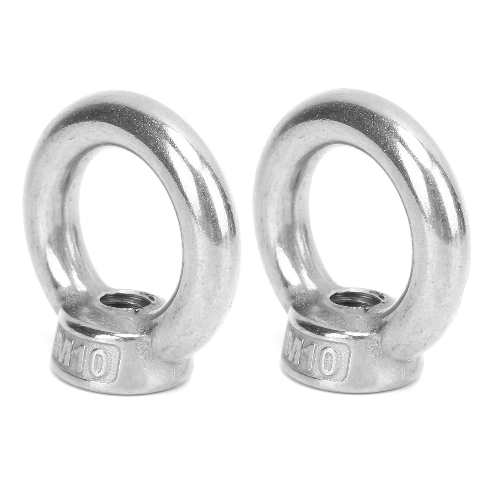 

2 шт. подъемные рым-гайки из нержавеющей стали для наружных водных инструментов для океанской промышленности яхт скоростных катеров M10