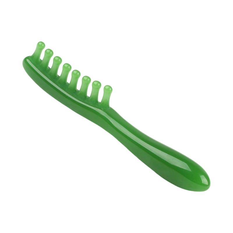 Portable Scalp Massage Comb Relieves Tension In Head Shoulders Wax Resin Headache Relief Brush