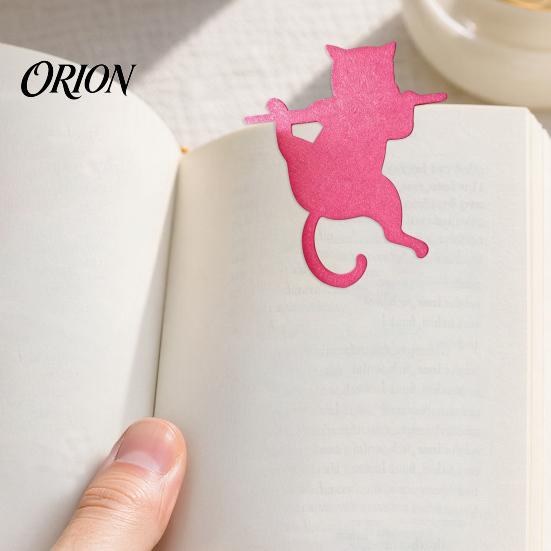 Creative Silhouette Page Holders 3PCS Cartoon Cat Bookmark, Durable PET Cute Marker, Functional Reading Gifts for Women 3D Printing Lightweight
