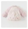 Girls' Stand Collar Lightweight Down Jacket - Warm, Versatile Autumn/Winter Wear for Infants and Toddlers