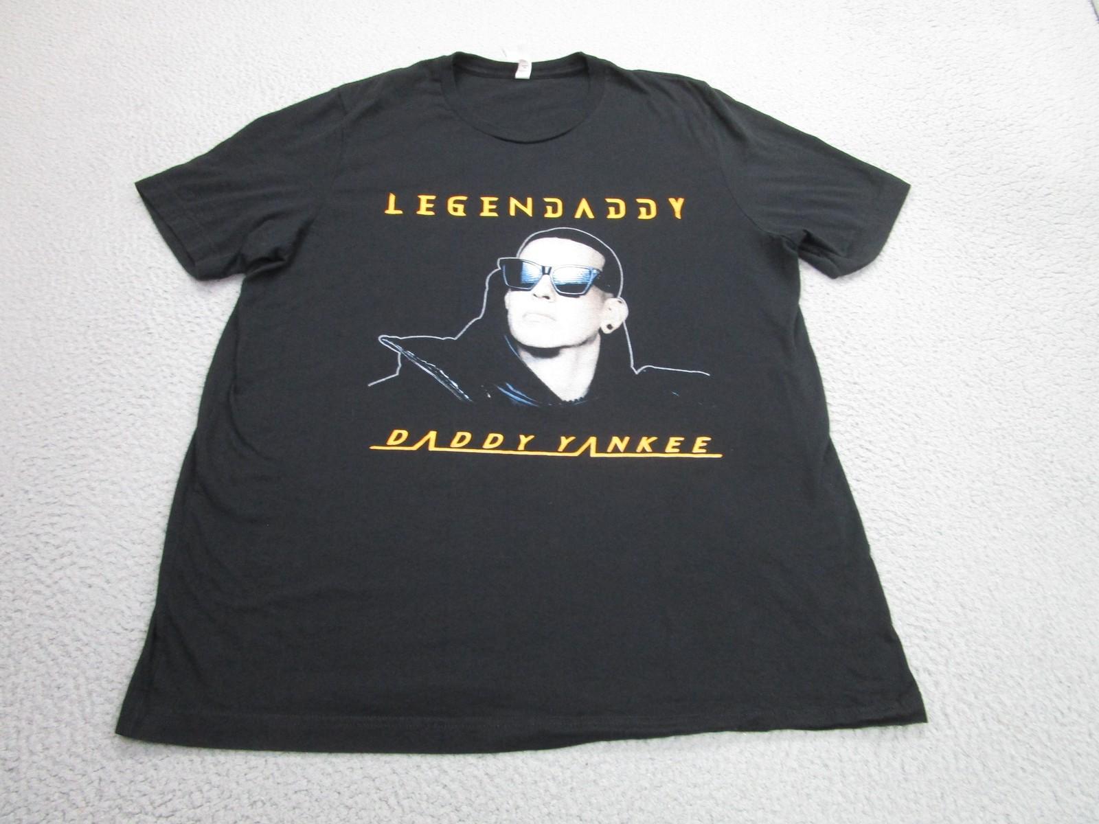 Daddy Yankee Shirt Mens 2XL Black Legendaddy La Ultima Vuelta Tour Concert Tee XXXL