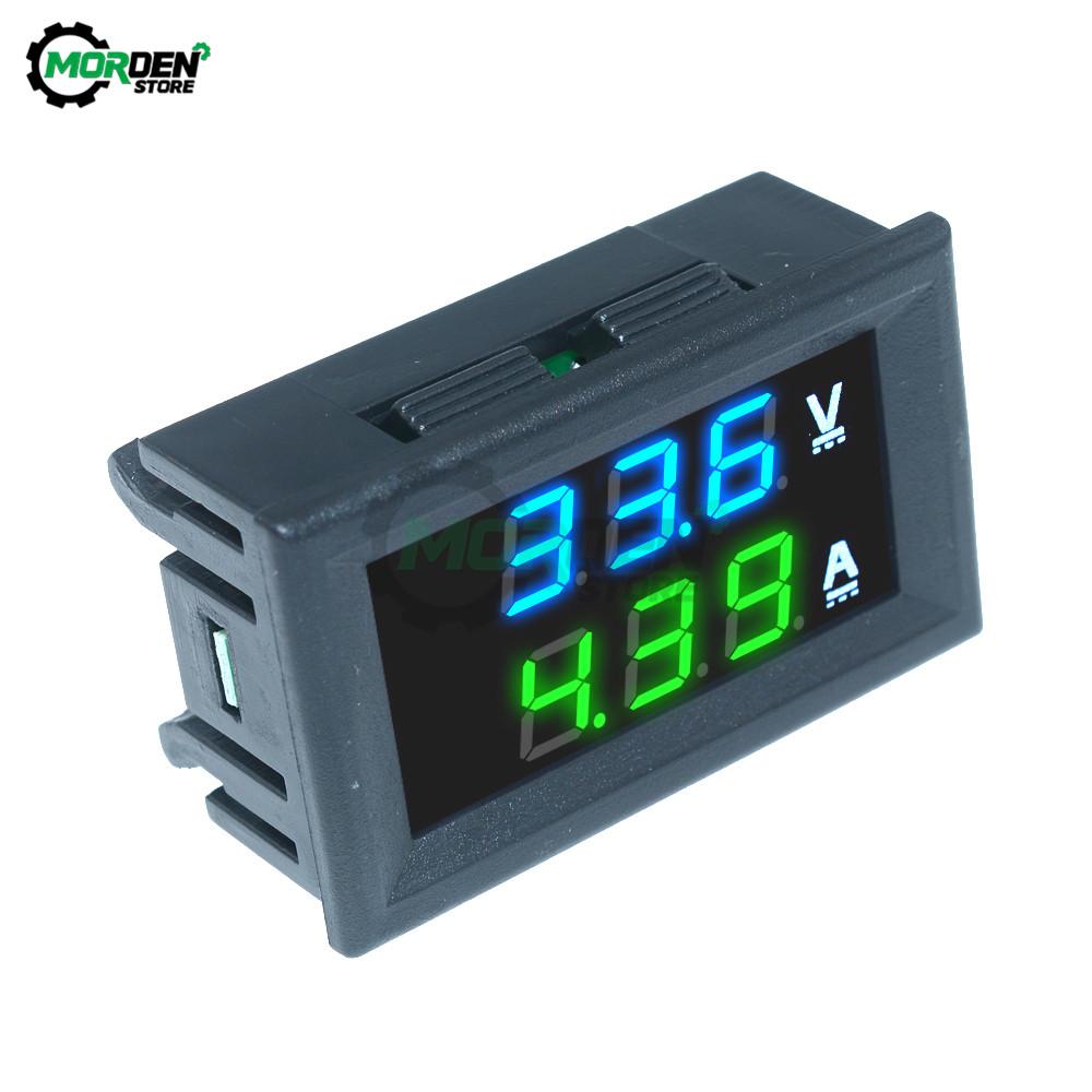 1.16Inch LED Digital Voltmeter Ammeter DC 1-111V 11A 11A 111A Panel Amp Volt Voltage Current Meter Tester Detector for Auto Car