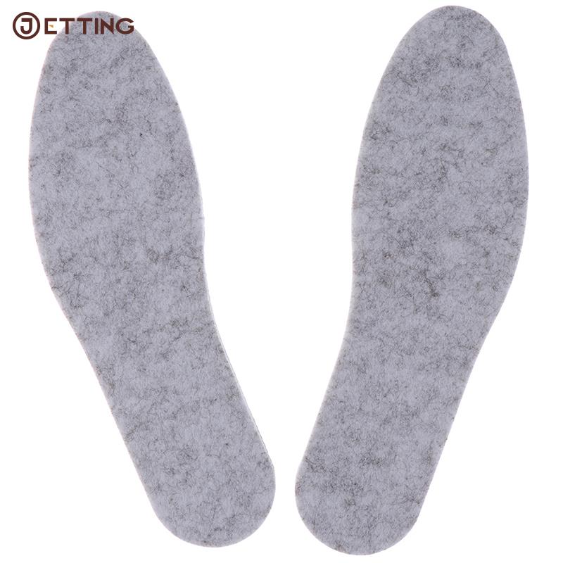 Felt Aluminum Foil Insoles For Winter Warm Comfortable Deodorant Insert For Men Women Sole Summer Cool Waterproof Wool Shoe Pads