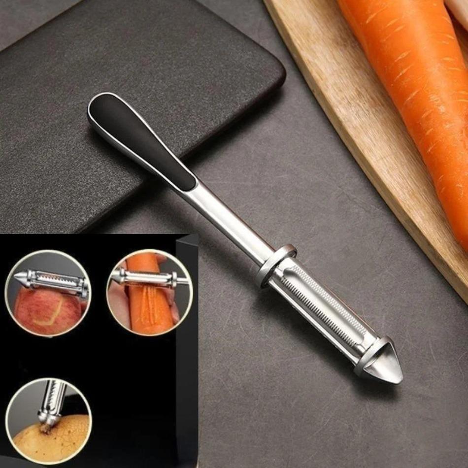 Stainless Steel Multi-Purpose Swivel Peeler Household Kitchen Fruit & Vegetable Tool with Zinc Alloy New Design for Easy Peeling