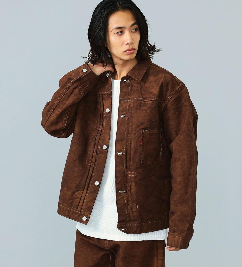 Edwin 505Z Duck Made in Dark Brown Jacket, Heavy-Duty Fabric, Japan, Men's,