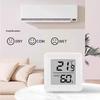 Mini LCD Digital Thermometer Hygrometer Easy Read LCD Display Indoor Humidity Temperature Monitor for Study Room Dorm