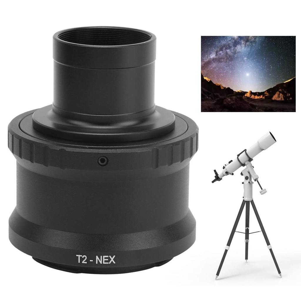 Vbestlife Telescope Adapter Ring Inch Astronomical Telescope Ring Adapter for Sony Mirrorless Camera 1.25 T-Mount E-Mount