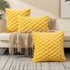 Velvet Snowflake Pillowcase: Solid Color Cushion for Office, Sofa, Bedside, and Waist Support 1pc