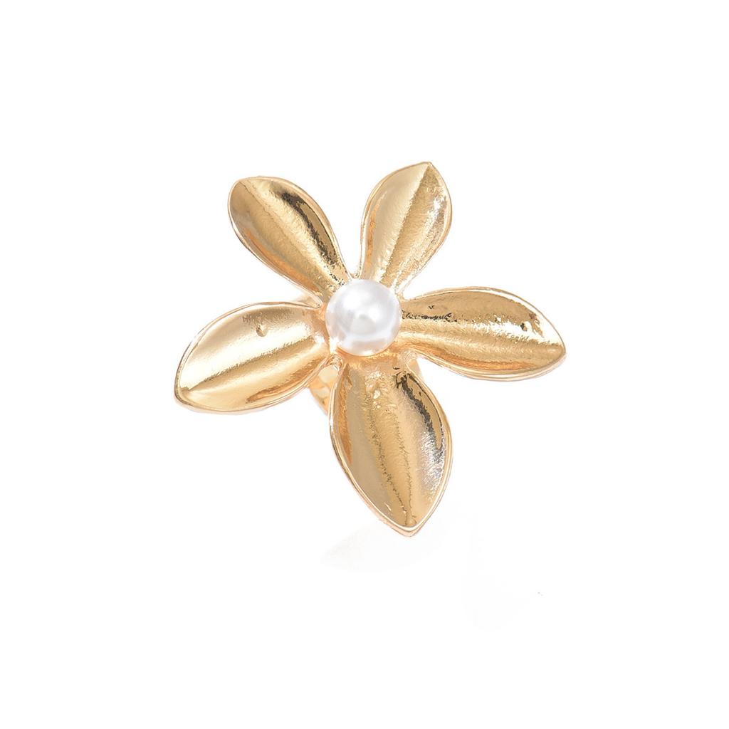 Gold-plated open ring European and American jewelry jewelry seaside conch starfish design exaggerated ring woman