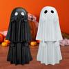 Yousheng Halloween Ghost Figurine Spooky Resin Middle Finger Statue Cute Small Ghost Table Ornament for Halloween Indoor Home Desktop Decor