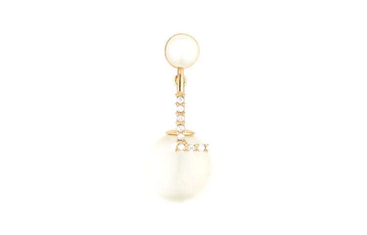 Dior Resin, Metal, Faux Crystal Earrings Women's E1021ABCCY-D301